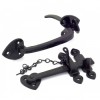 Black Thumblatch Set With Chain