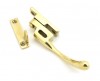 Polished Brass Night-Vent Locking Peardrop Fastener - RH