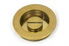 Aged Brass 60mm Plain Round Pull - Privacy Set