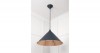 Smooth Copper Hockley Pendant in Soot
