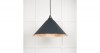 Smooth Copper Hockley Pendant in Soot