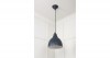 White Gloss Brindley Pendant in Soot