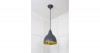 Smooth Brass Brindley Pendant in Slate