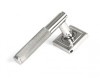 Polished Marine SS (316) Brompton Lever on Rose Set (Square) - Unsprung