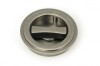 Pewter 60mm Art Deco Round Pull - Privacy Set