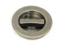 Pewter 60mm Plain Round Pull - Privacy Set