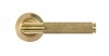 Polished Brass Brompton Lever on Rose Set (Plain) - Unsprung