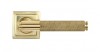 Polished Brass Brompton Lever on Rose Set (Square) - Unsprung