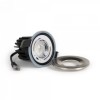 10 Pack - Brushed Chrome LED Downlights, Fire Rated, Fixed, IP65, CCT Switch, High CRI, Dimmable