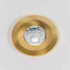 10 Pack - Brushed Gold LED Downlights, Fire Rated, Fixed, IP65, CCT Switch, High CRI, Dimmable