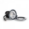 4 Pack - Polished Chrome LED Downlights, Fire Rated, Fixed, IP65, CCT Switch, High CRI, Dimmable