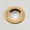 4 Pack - Polished Brass LED Downlights, Fire Rated, Fixed, IP65, CCT Switch, High CRI, Dimmable
