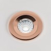 4 Pack - Rose Gold LED Downlights, Fire Rated, Fixed, IP65, CCT Switch, High CRI, Dimmable