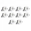 10 Pack -  White Fixed CCT Colour Changing Fire Rated LED Dimmable IP65 10W Downlight