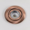 Antique Copper 3K Warm White Tiltable LED Downlights, Fire Rated, IP44, High CRI, Dimmable