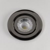 Black Chrome Tiltable Fire Rated LED 6W IP44 Dimmable Downlight