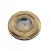 Brushed Brass 3K Warm White Tiltable LED Downlights, Fire Rated, IP44, High CRI, Dimmable