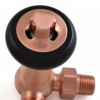 Windsor Traditional Thermostatic Radiator Valve - Brushed Copper (Corner TRV)