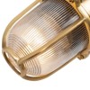 Hopkin Lacquered Antique Brass IP65 Prismatic Glass Light