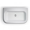 Large Roll Top Clearwater Basin With Stainless Steel Stand
