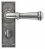 Finesse Durham Pewter Door Handle on Backplate