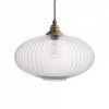 Henley Ellipse Glass Pendant Light with Small Cap