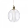Baltic Fluted Globe Clear Water Pendant Light