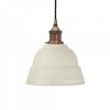 Clay White Lincoln Painted Pendant Light