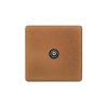 The Chiswick Collection Antique Copper 1 Gang TV Socket Screwless