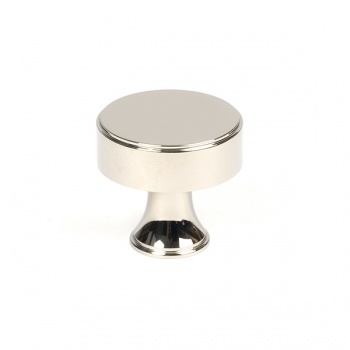 Polished Nickel Scully Cabinet Knob - 32mm