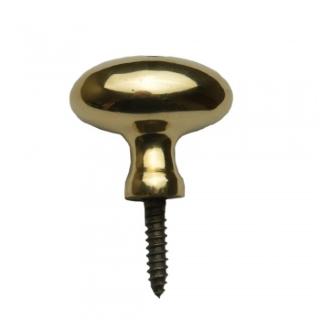 Cardea Brass Cupboard Knob - Screw Fix