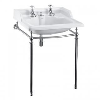 Classic 65cm Basin with Invisible Overflow & Basin Stand