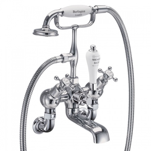 Claremont Angled Bath Shower Mixer Wall Mounted