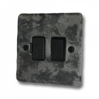 Flat Rustic Switched Fused Spur (Black Switch)