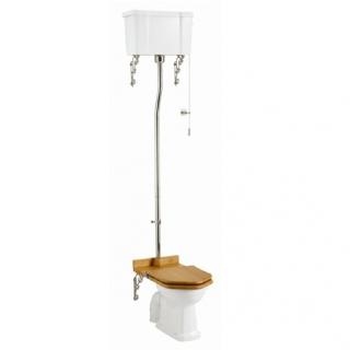 Standard High Level WC with Dual Flush Ceramic Cistern