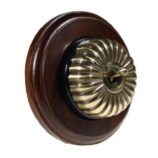 1 Gang 2 Way Dark, Fluted Dome Period Switch