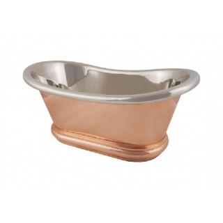 Copper Bulle Basin With Roll Top