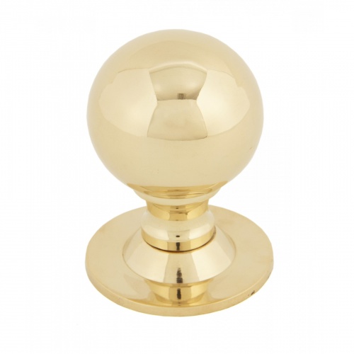 POLISHED BRASS BALL KNOB SMALL