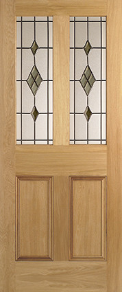Traditional Oak Internal Doors Parlour Glazed Smoked