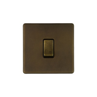 Vintage Brass 1 Gang Retractive Switch