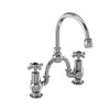 Claremont 2 Tap Hole Arch Mixer with Curved Spout (200mm centres)