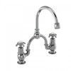 Anglesey 2 Tap Hole Arch Mixer with Curved Spout (230mm centres)