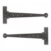 Beeswax 12'' T Hinge (Pair)