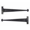 Black 22'' T Hinge (Pair)