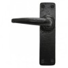 Black Smooth Lever Latch Set