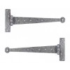 Pewter 12'' T Hinge (Pair)