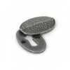 Pewter Oval Escutcheon & Cover