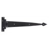 Black 15'' Arrow Head T Hinge (Pair)