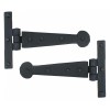 Black 6'' T Hinge (Pair)