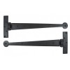 Black 15'' T Hinge (Pair)